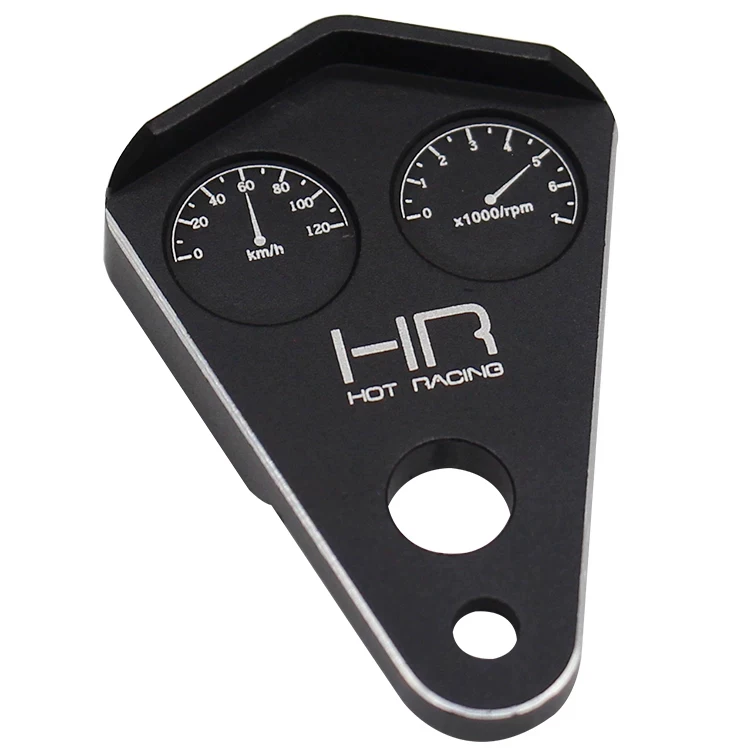 HOT RACING Aluminum Scale Look Meter Speedometer Odometer TTDR08KM01 for Tamiya T3-01 1/10 RC Drift Replace 10015024 A17