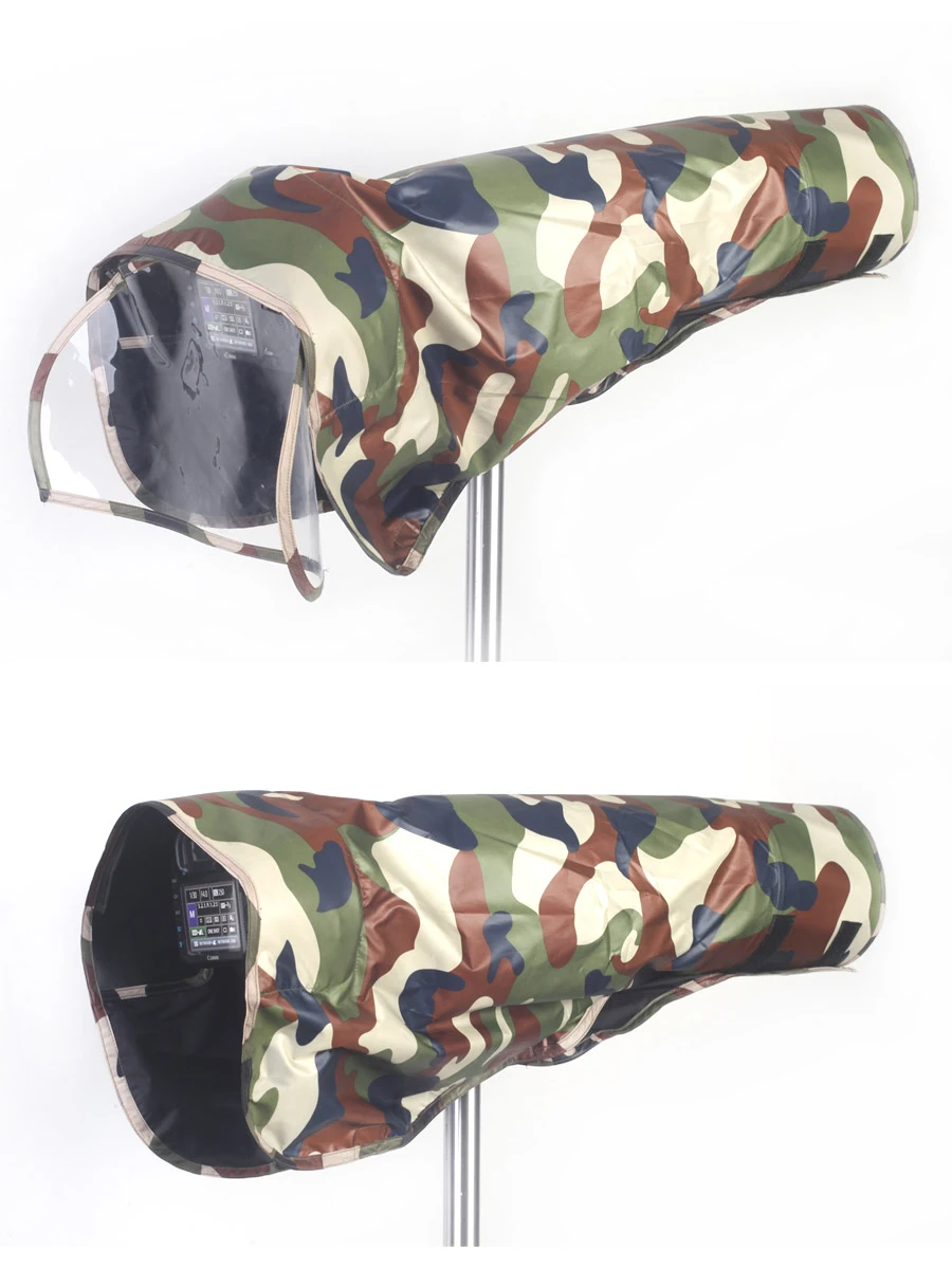 BIZOE Camera Rain Cover Raincoat for Telephoto Lens Rain Cover/Lens Raincoat Camo Guns Clothing For Canon Nikon Pentax Sony