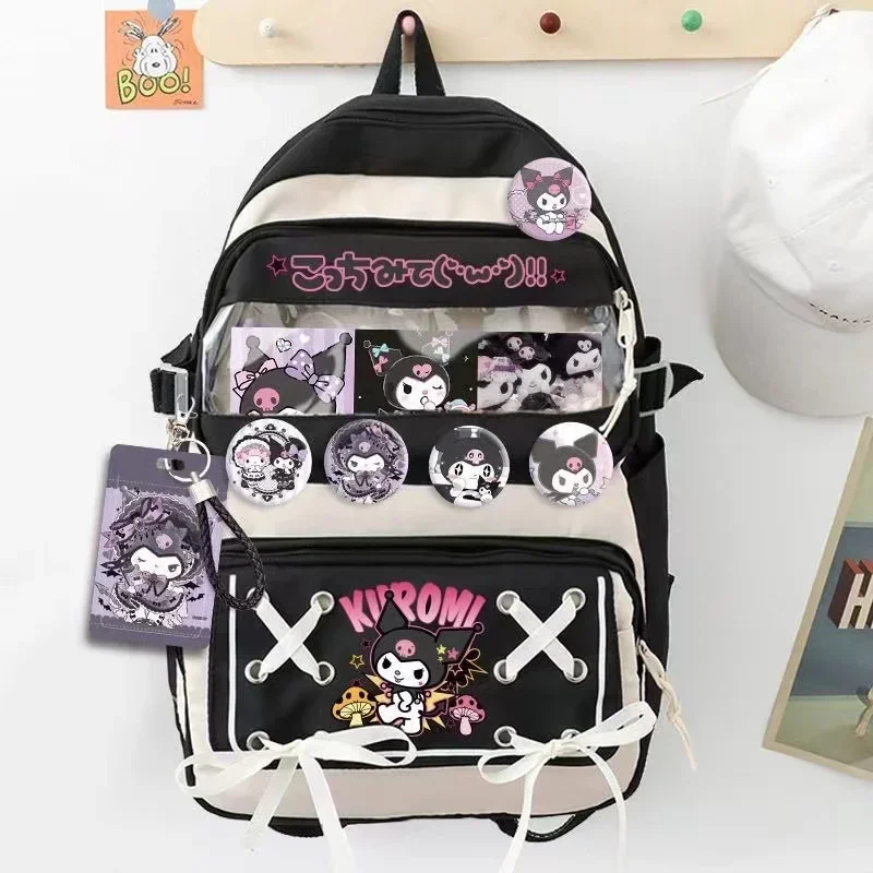 Kuromi  Sanrio Mochilas, My Melody Anime Backpack Student Junior High  Primary School Cute Girl  Escuela,Korean Style