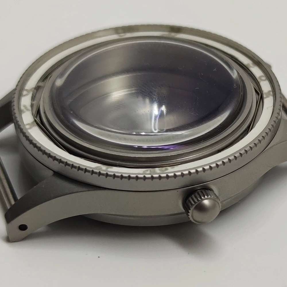 40mm Stainless Steel Watch Case luminous bezel domed glass 100m water resistance Case fit NH34 NH35 NH36 movement