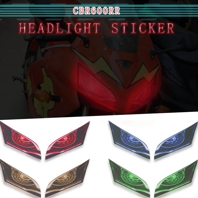 

Motorcycle 3D Front Fairing Headlight Sticker Guard Sticker For HONDA CBR600RR CBR 600 RR 2007-2012 2010 2011