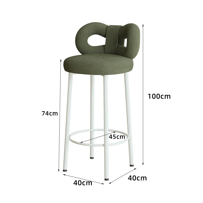 Party Library Bar Stools Tall Nordic Reception Vanity Saloon Bar Chair Living Room Garden Sgabello Cucina Living Room Furniture