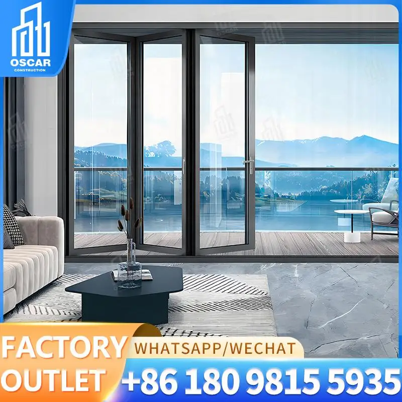 

Customizable UK Factory Bifold Door with Multifunctional Features for Home and Office Use