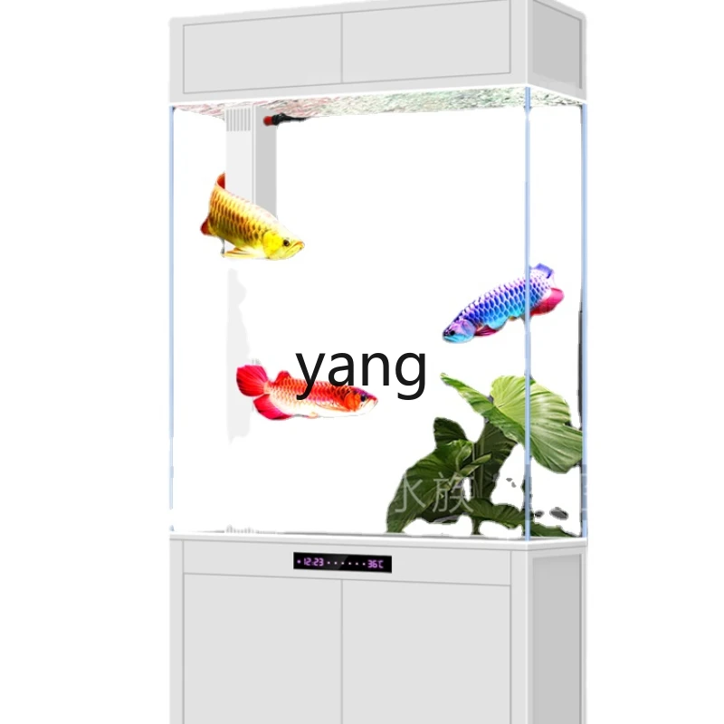 

CX Fish Tank Partition Screens Living Room Floor Entrance Ecological Change Water Bottom Filter Large Glass Aquarium