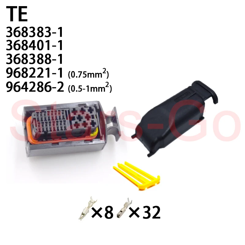 

1/10SET TE 368383-1 368401-1 368388-1 40Pin TYCO PCB ECU Automotive Connector Terminal