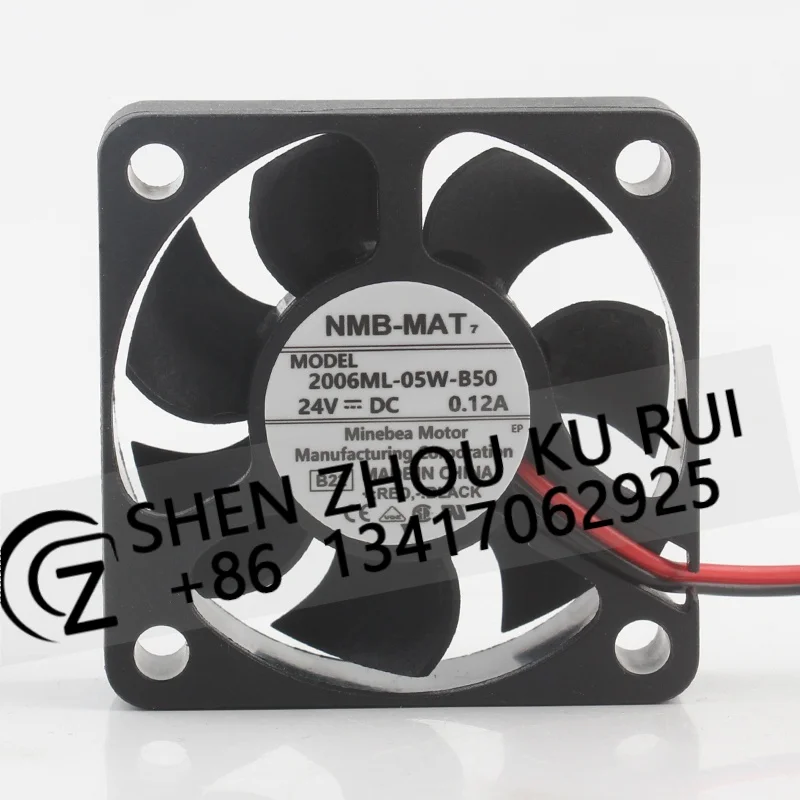 

Новый оригинальный вентилятор охлаждения NMB 12V 48V DC24V 0.12A AC EC 5015 50X50X15MM 5CM для преобразователя частоты, двухпроводной, 2006ML-05W-B50