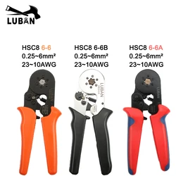 HSC8 6-4A 6-6A 6-4B 6-6B MINI-TYPE SELF-ADJUSTABLE CRIMPING PLIER crimping tools multi 6-4 6-6