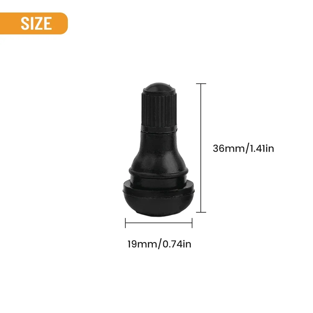 

Car Vacuum Tire Tubeless TR412 Rubber Nozzle 4PCS Tubeless Nozzle High Quality Tire Rubber Valve Wiith Valve Core