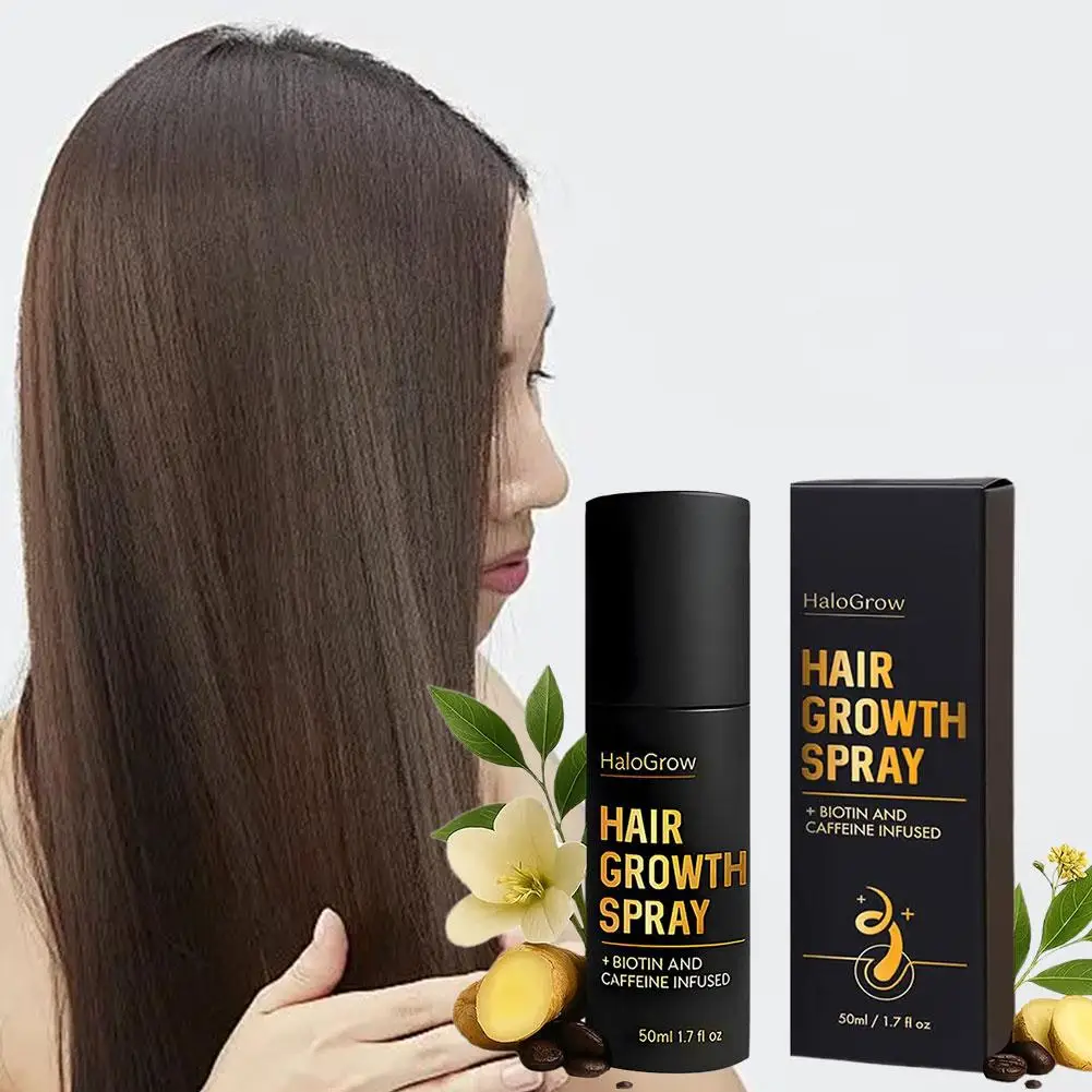 

50ml Ginger Hair Growth Serum Spray Hair Root Activator Strengthens Follicles Reduces Thinning Hair Anti Hair Loss Scalp Care
