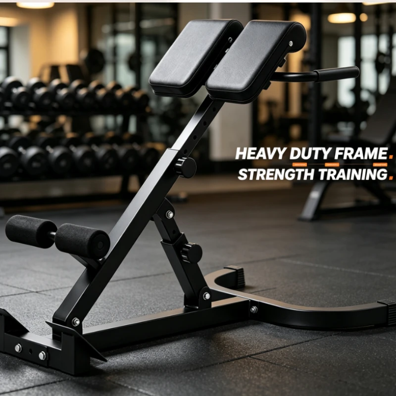 Foldable Multi-functional Roman Chair Hyperextension Bench Ab Sit-up Trainer Home Gym Fitness Gear