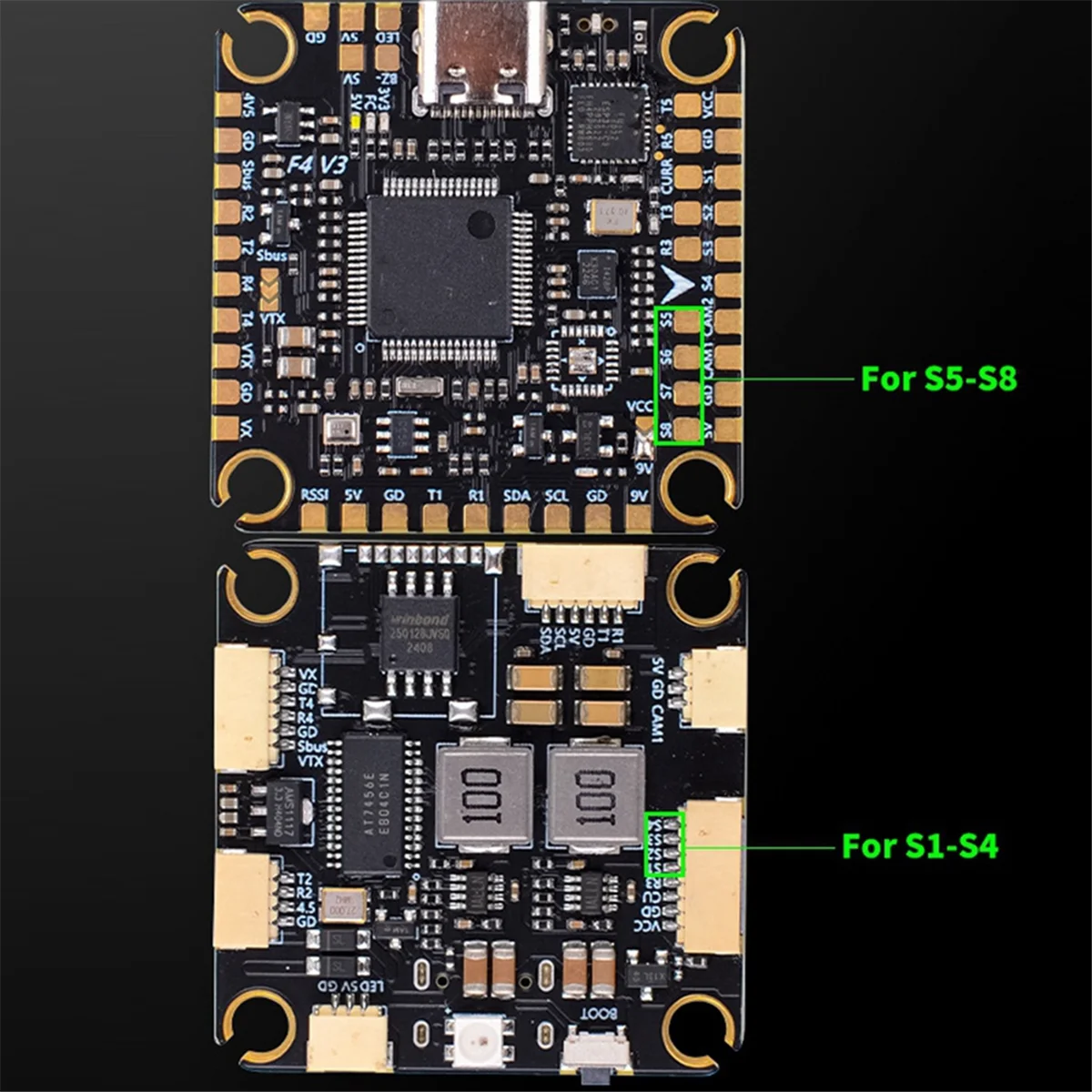 A14M GWRC F405 V3 50A フライトタワー Bluetooth 50A ESC 付き FVP レーシングドローン 7-10 インチ用