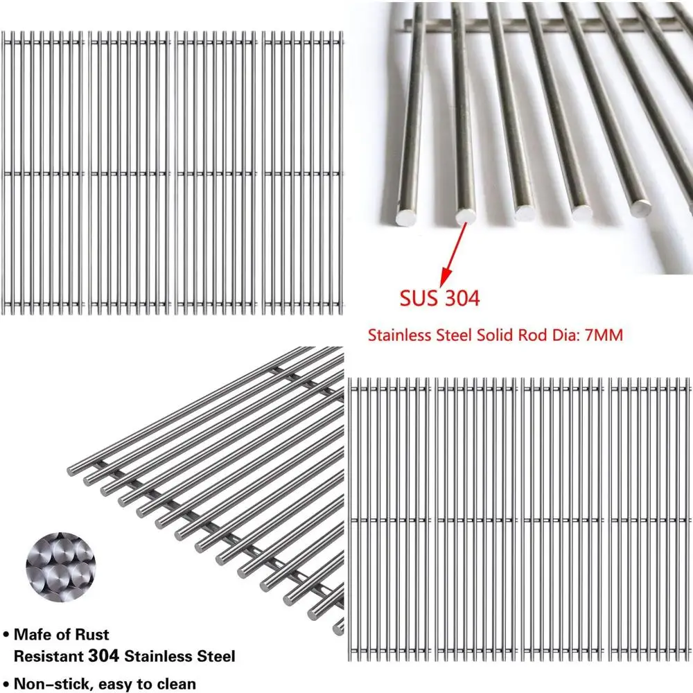 

Набор из 4 решеток для гриля из нержавеющей стали 19,25 дюйма для различных моделей