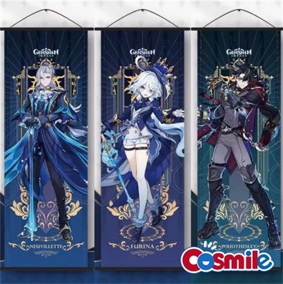 Genshin Impact Wanderer Tarot Poster Cosplay Anime Genshin Xiao Raiden Shogun Kazuha Zhongli Scroll Canvas Hanger Gifts