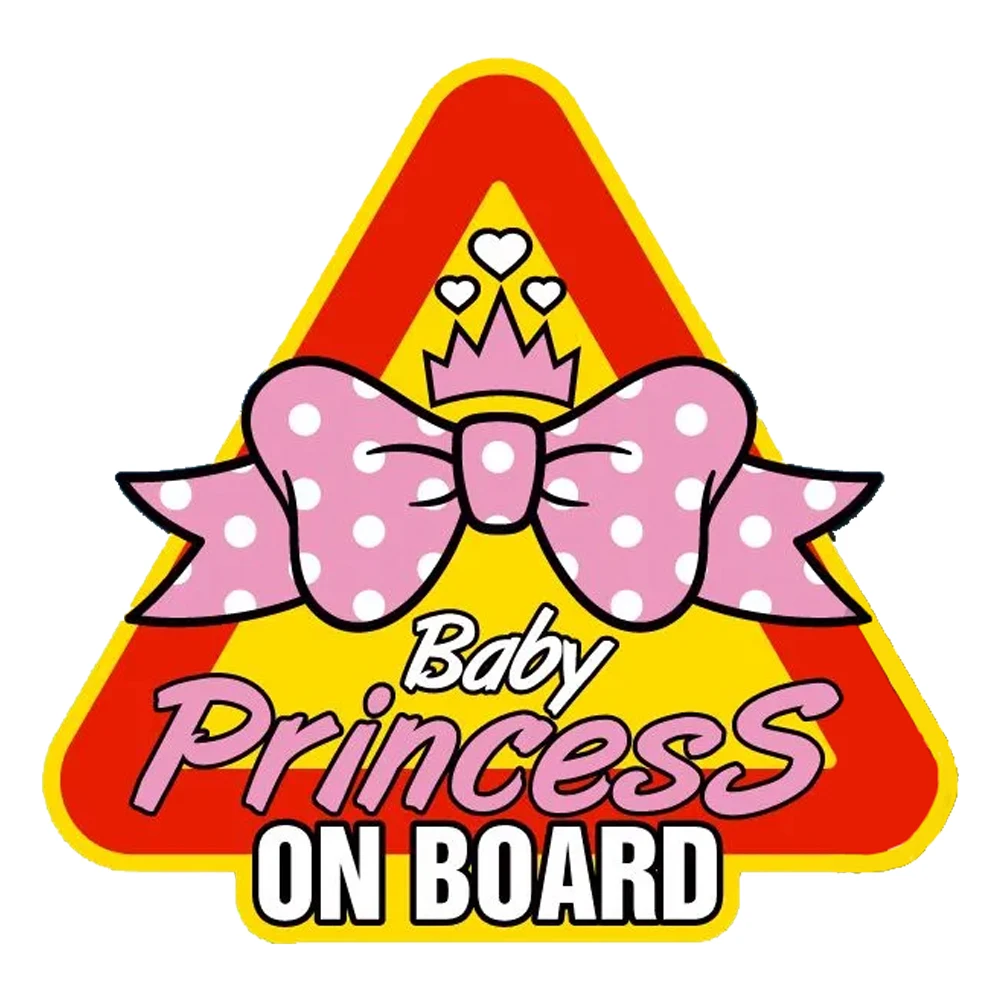 Hаклейка на авто Baby Princess Waterproof Car Decorative Decal, Suitable for Cars, Laptops, Bumpers, Glass Window Sticker