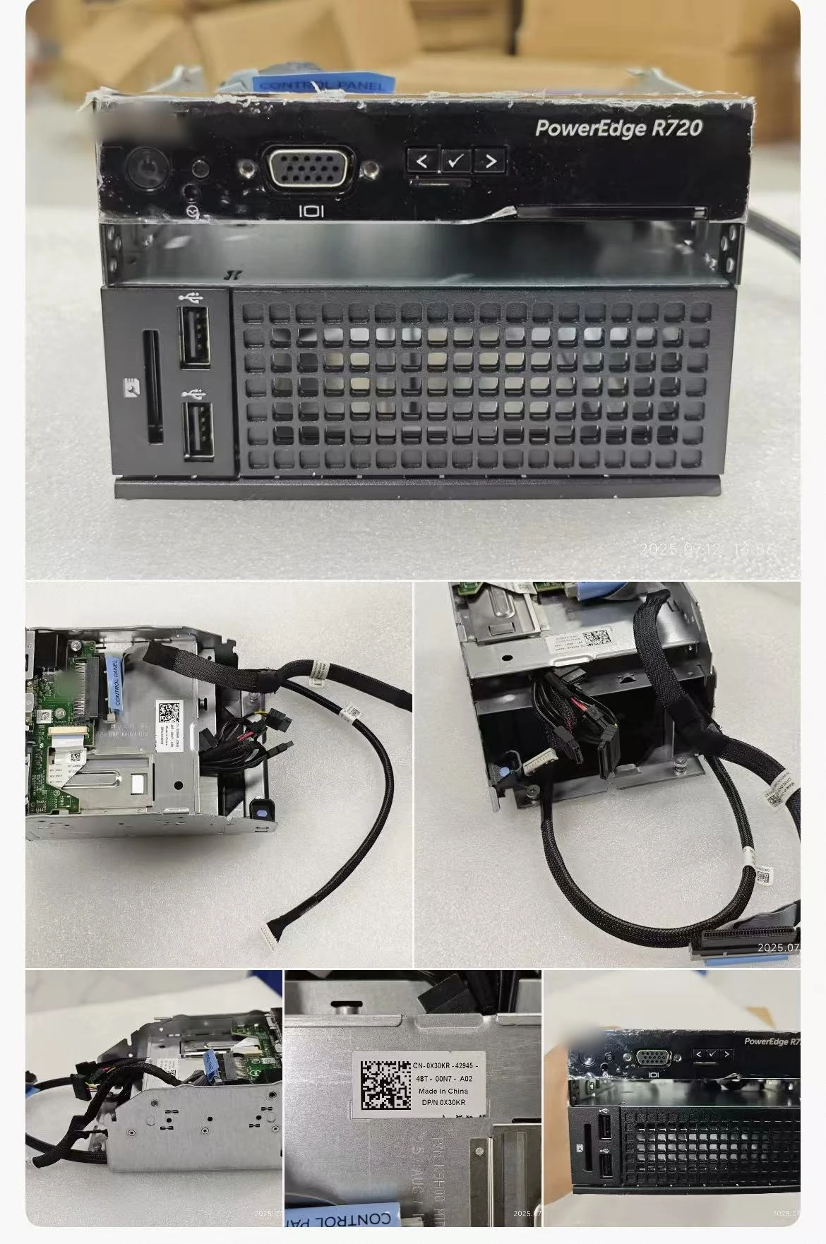 

0X30KR X30KR K9H00 FOR DELL PowerEdge R720 Server 2.5-inch Switch Board Control Panel with Switch Cable Hard Disk Cable