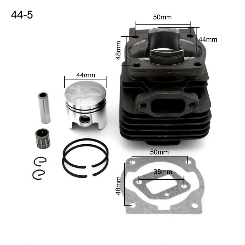 Gartengeräte-Ersatzteil: 44mm & 40mm Zylinder-Kolben-Kit für 44-5 & 40-5 Freischneider-Motoren 44F 5 & 40F 5 – Detail 6