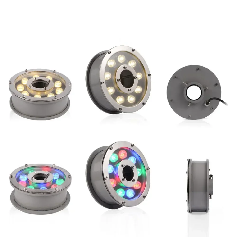 AC12V 24V 3W 6W 9W 12W 15W 18W Ip68 Pool Licht RGB Schwimmbad Lampe Unterwasser Licht Teich Beleuchtung Garten Im Freien Nacht Lampe