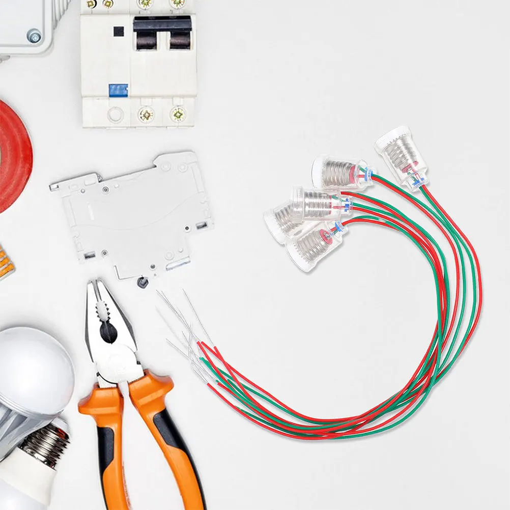 

12Pcs Lamp Holder with Cable Threaded Light Socket for DIY Lighting Experiments Bulb Holder with Wire Accessories