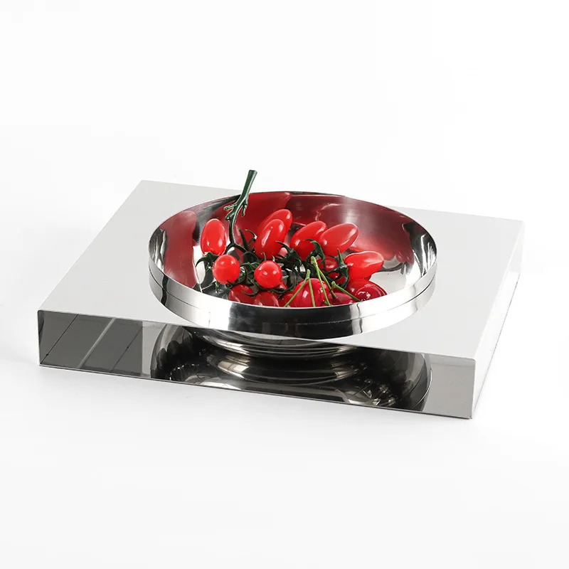 

Metal art suspended fruit plate ornament modern simple creative home model room hotel homestay front desk decoration