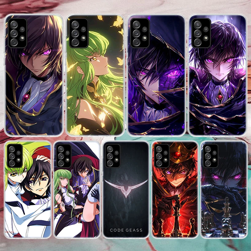 Code Geass Anime Soft Phone Case For Samsung Galaxy A51 A50 A71 A70 A10 A20E A30 A40 A41 A31 A21S A11 A6 A7 A8 A9 Plus 2018