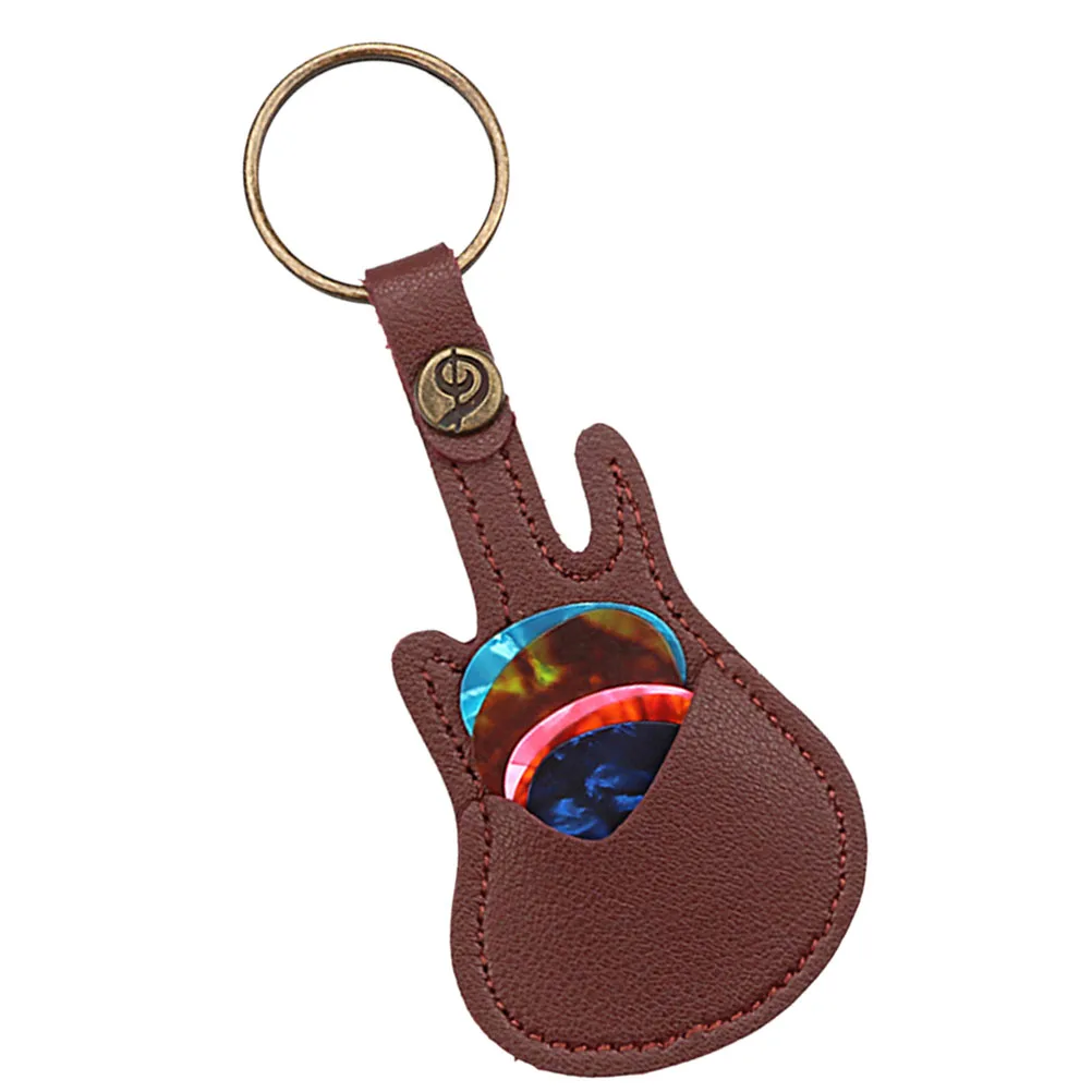 

1Set Guitar Picks Case Compact Trendy Pick Holder Bag Secure Carry Container for Acoustic Electric Guitar Players Essential Gear