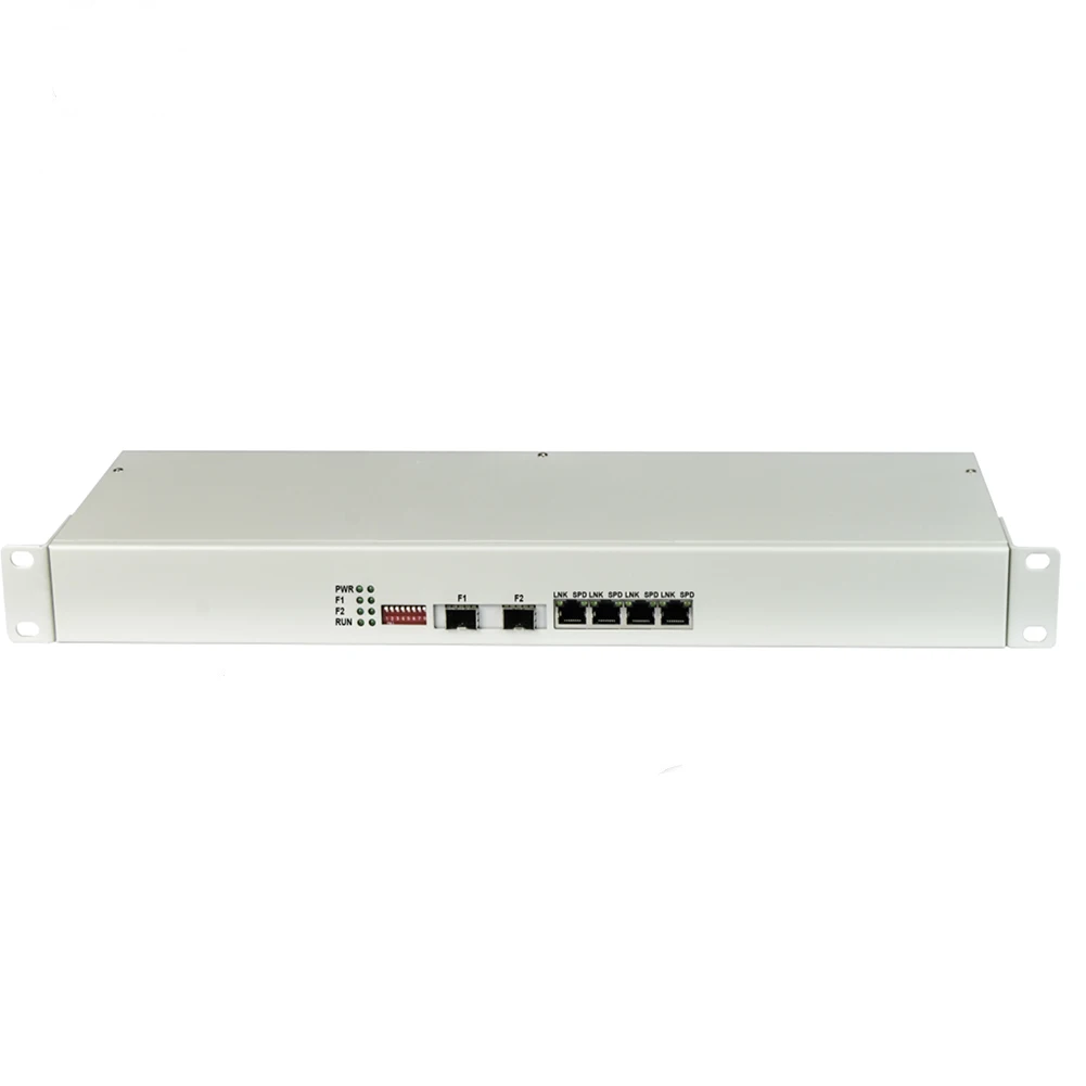4 Ports Fiber Media Converter Physical Isolation 10/100/1000M Ethernet Fiber Optic Media Converter