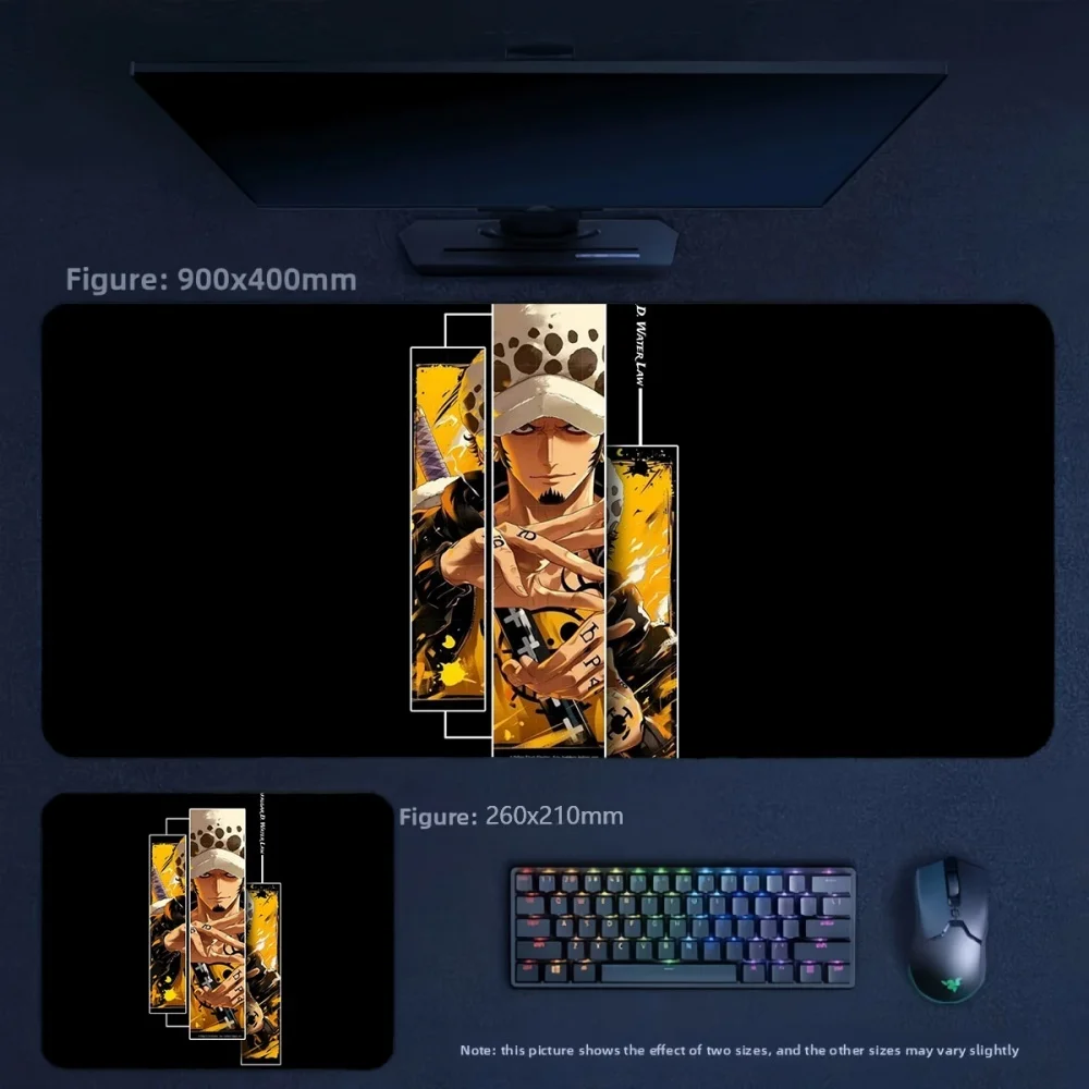 Precision Edge Lock Leather Mouse Pad ONE PIECE Luffy High Definition Printing Multi-size Optional Table Mat Office Mouse Pad