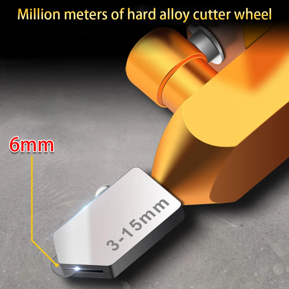 2 in 1 Practical Manual Tile Cutter with Wheel Diamond Roller Multifunction Glass Cutter Divider Ceramic Tile Opener Tools