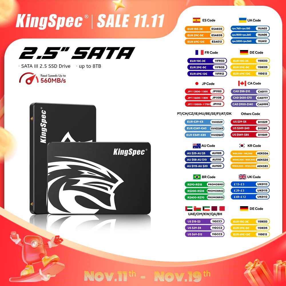 SSD Drive HDD 2.5 Hard Disk SSD 120GB 240GB 1TB 512GB 128GB 256GB HD SATA 4TB Disk Internal Hard Drive for Laptop PC KingSpec