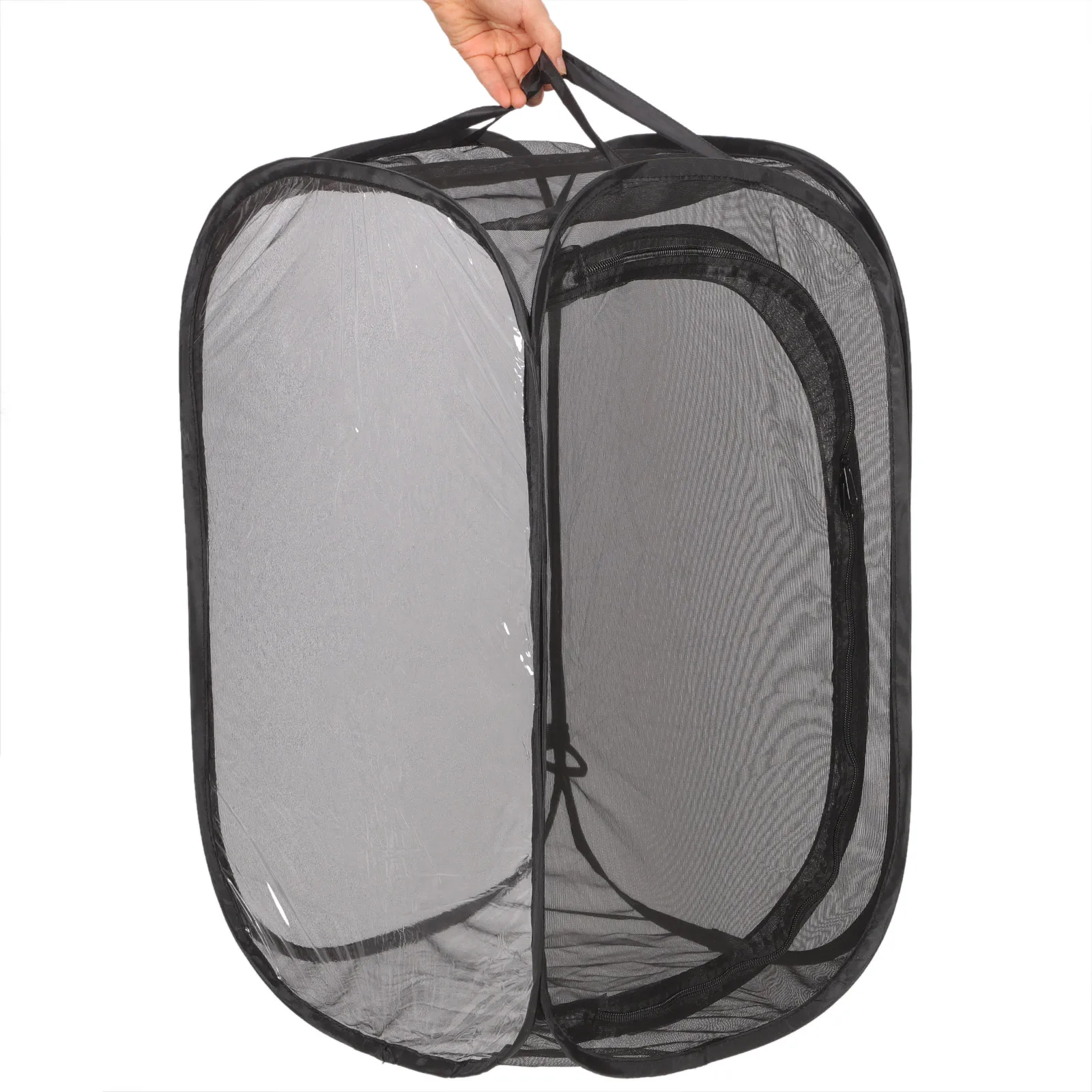 

Butterfly Cage Insect Breeding Habitat 35x35x60cm Lightweight Portable Observation Enclosure Mesh Netting Garden House