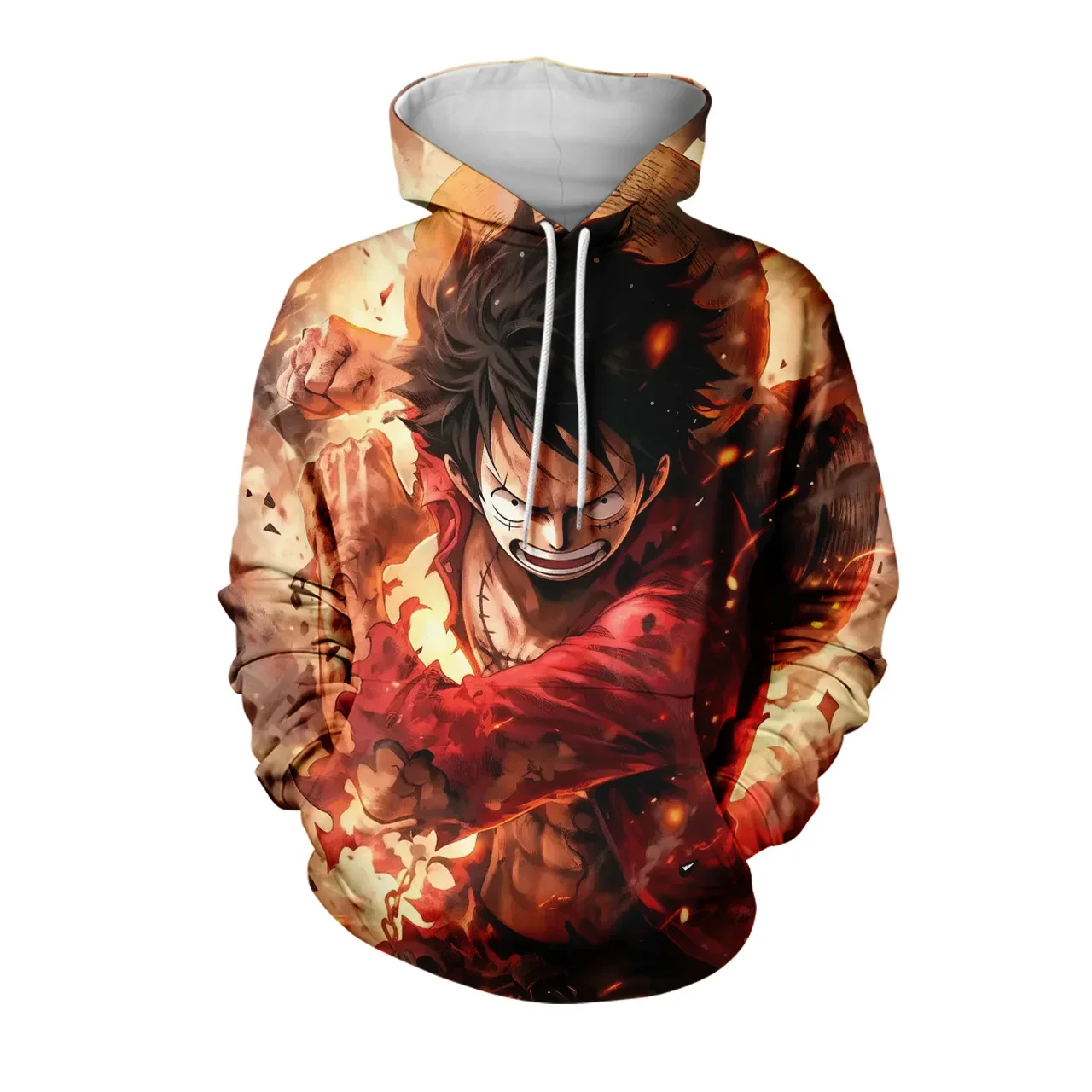 

Одинаковый комплект в стиле аниме «Отец и сын», цельный свитшот с капюшоном Zoro 3D, экологически чистая полиэфирная ткань, повседневная уличная одежда