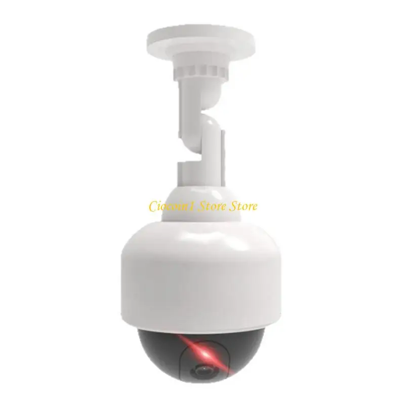 A3PC Simulation Surveillances Monitor Solar Powered Dummy Fake Dome Camera with LED Light Security Camera Easy Installation