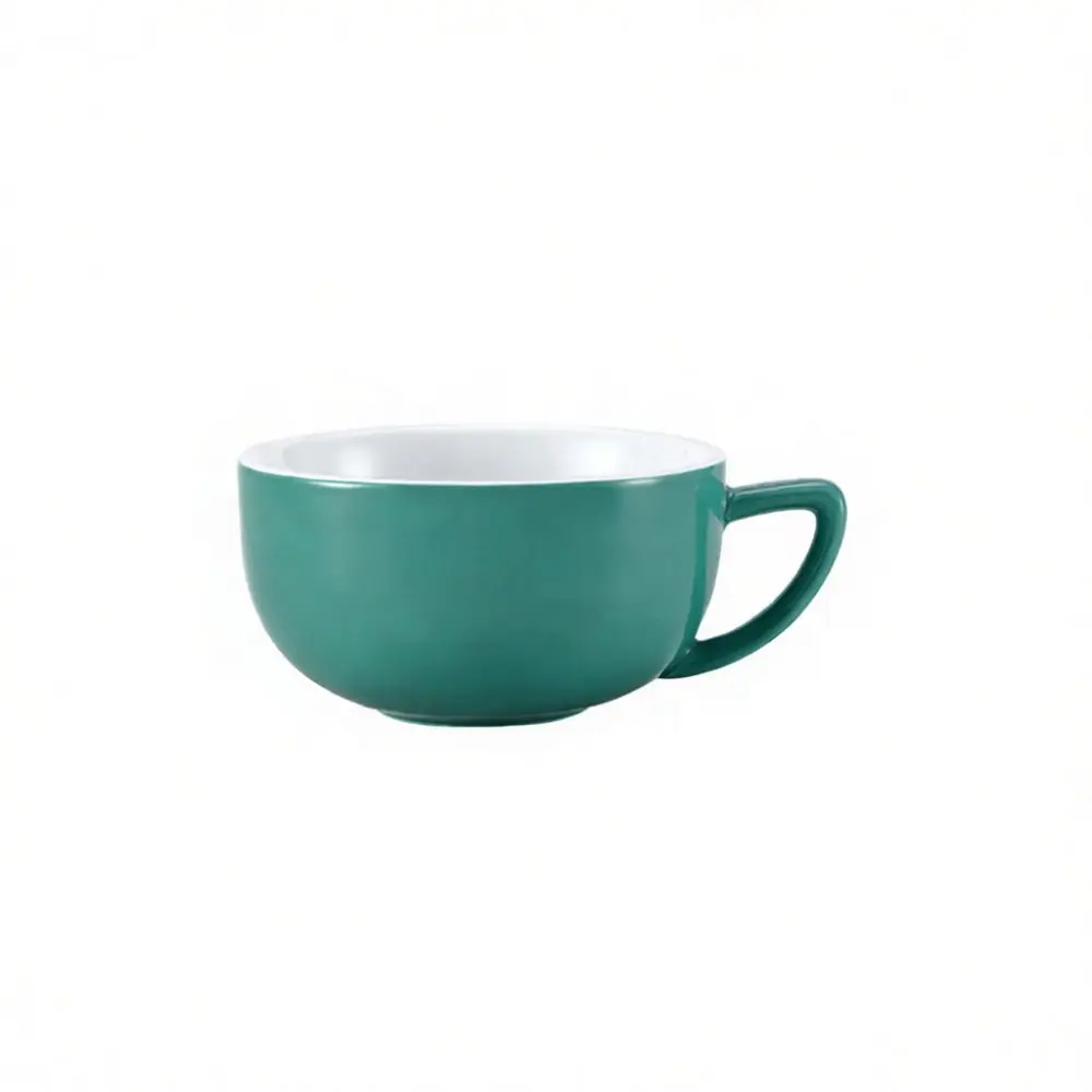 Professional Ceramic Latte Art Cup Cappuccino Coffee Mug Modern Porcelain Drinkware Set With Spoon For Coffee House