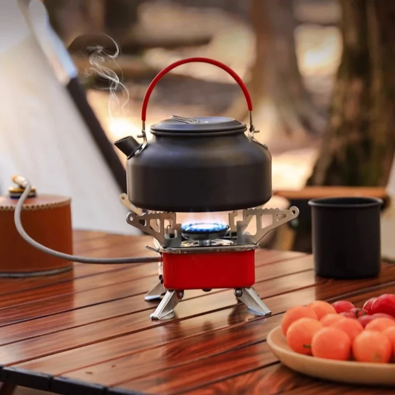 Mini Portable Burner Ultralight Camping Gas Stove Outdoor Gas Tank Stove for Backpacking Camping Hiking Picnic