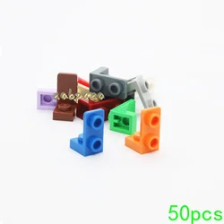 MOC 50PCS 73825 Bracket 1x1-1x2 Building Blocks Inverted Support Educational Bricks Particle Puzzle Toy Children Birthday Gifts