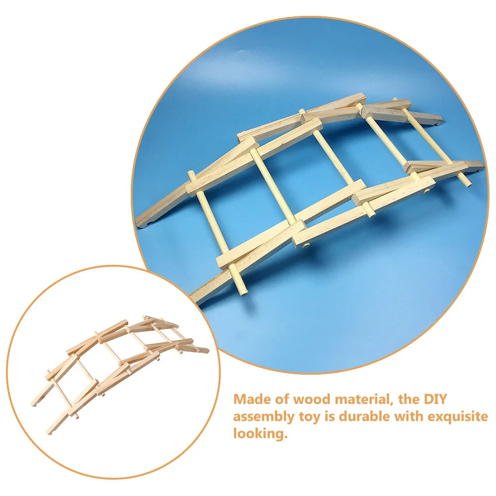 

1Set Arch Bridge Science Project Kids Wooden DIY Assemble Educational Creative Handmade Wood Desktop Interactive Plaything