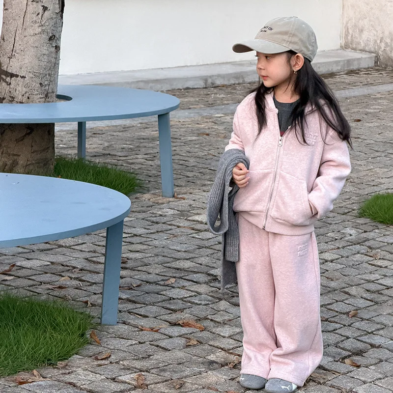 

Kids Clothes Sets Girls' Warm Fleece Casual Hooded Pullover and Pants Sets Baby Boys and Girls Warm Children's Sets