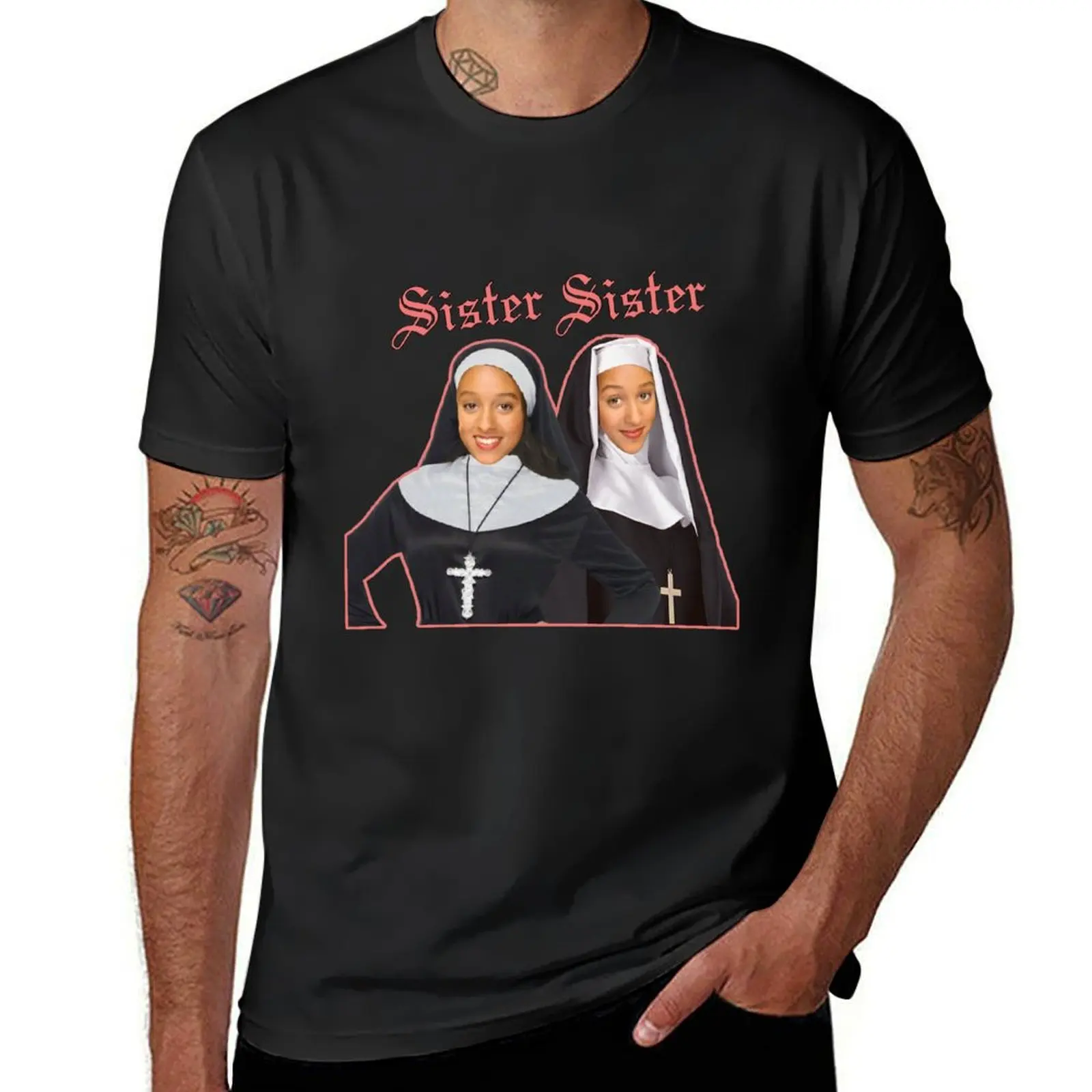 

Sister Sister T-Shirt luxury t-shirt sports fans funny shirt cotton street wear mens designer clothes