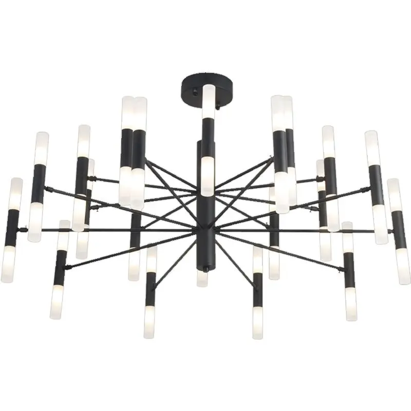 Modern LED Chandeliers Gold Black Luxurious Bedroom Wall Hanging Fixtures Luminaire For Dining Living Room Restaurant Lamp