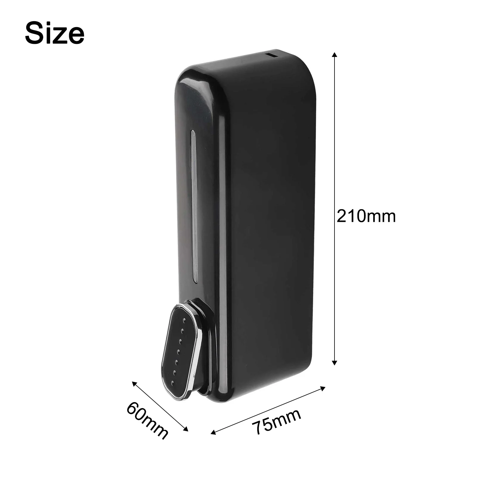 Anti-slip Pump Soap Dispenser Liquid Soap Pump Silver Soap Dispenser Easy Installation High-grade ABS Material Multiple Chambers