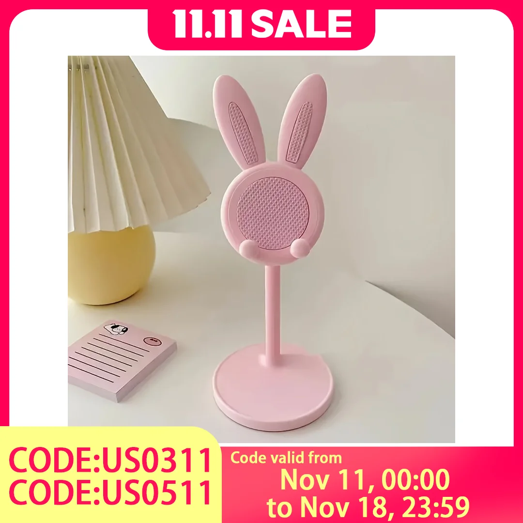 

Rabbit Phone Holder - Plastic, Hands Free, Universal for Phones and Tablets, Room Decor