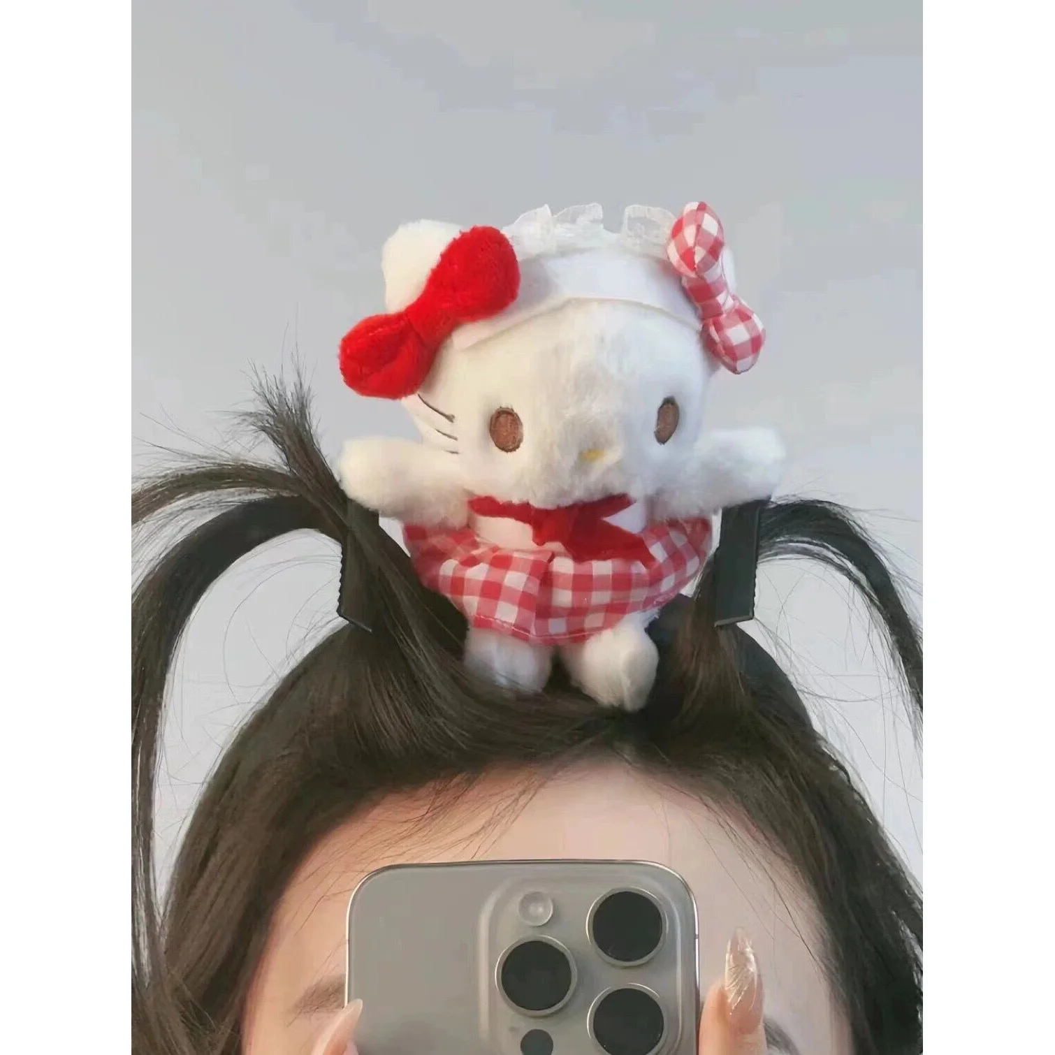 

Женская заколка для волос, с рисунком Hello Kitty