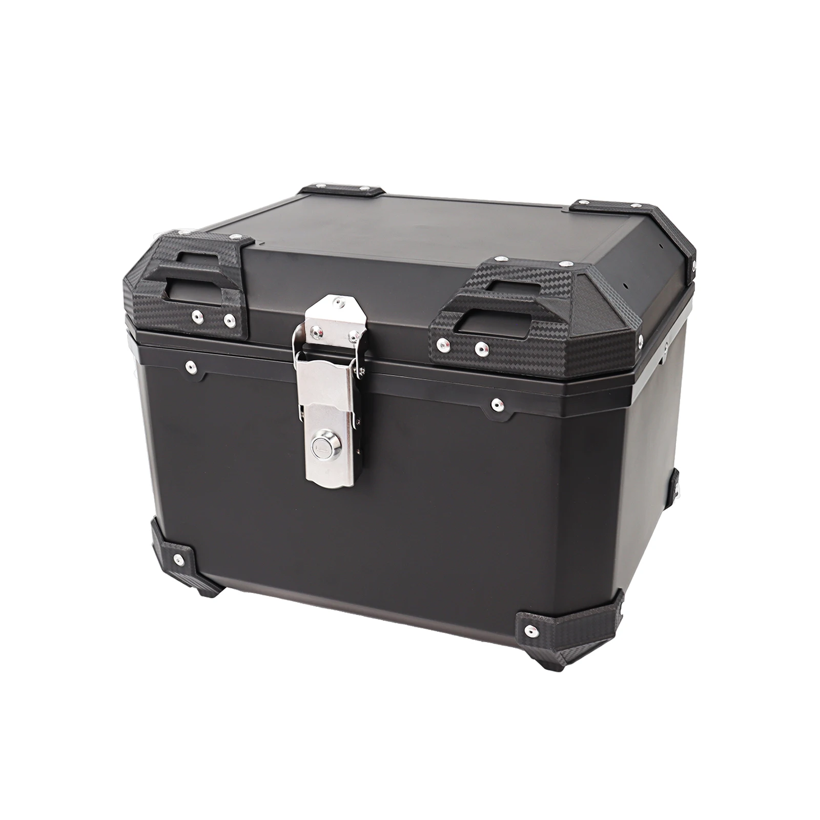 45L Motorcycle Tail Box Top Case Waterproof Scooter Universal Travel Luggage Storage Trunk With Security Lock