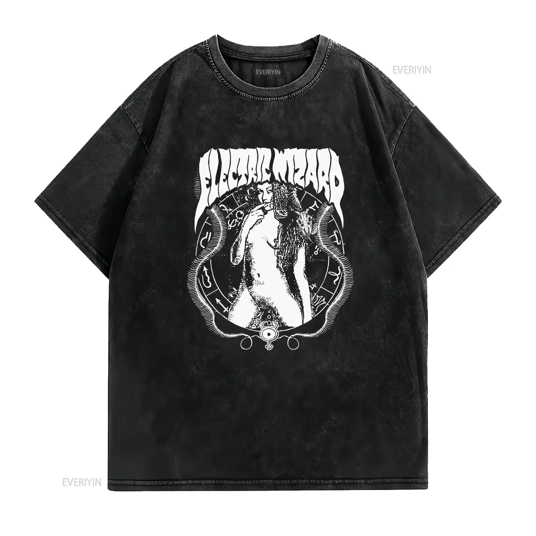 Electric Wizard T Shirt  Cotton Black Men Size S to 5XL SS935 vintage Washed Slightly Breathable Comfortable designer clothes