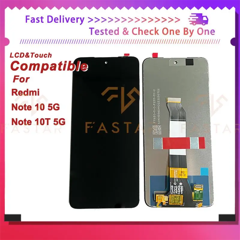 

6.5"Original For Redmi Note10 5G lcd Note10T 5G LCD Display Digitizer Assembly Replacement Screen Redmi Note 10 5G Note 10T 5G