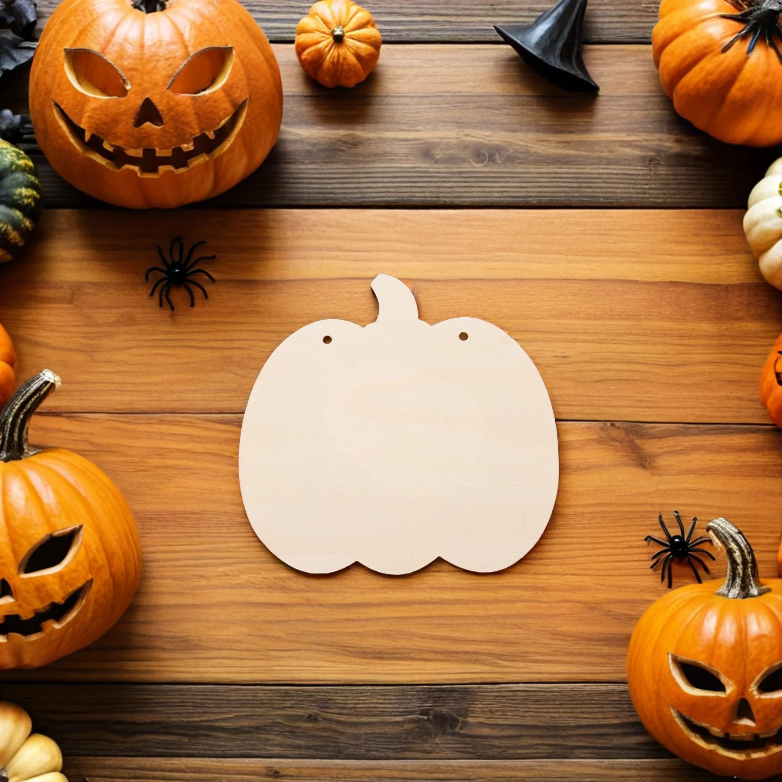 

12Pcs Unfinished Wooden Pumpkin Shapes DIY Ornaments for Wall Hanging and Decoration Wood Craft Blank Wood Slices