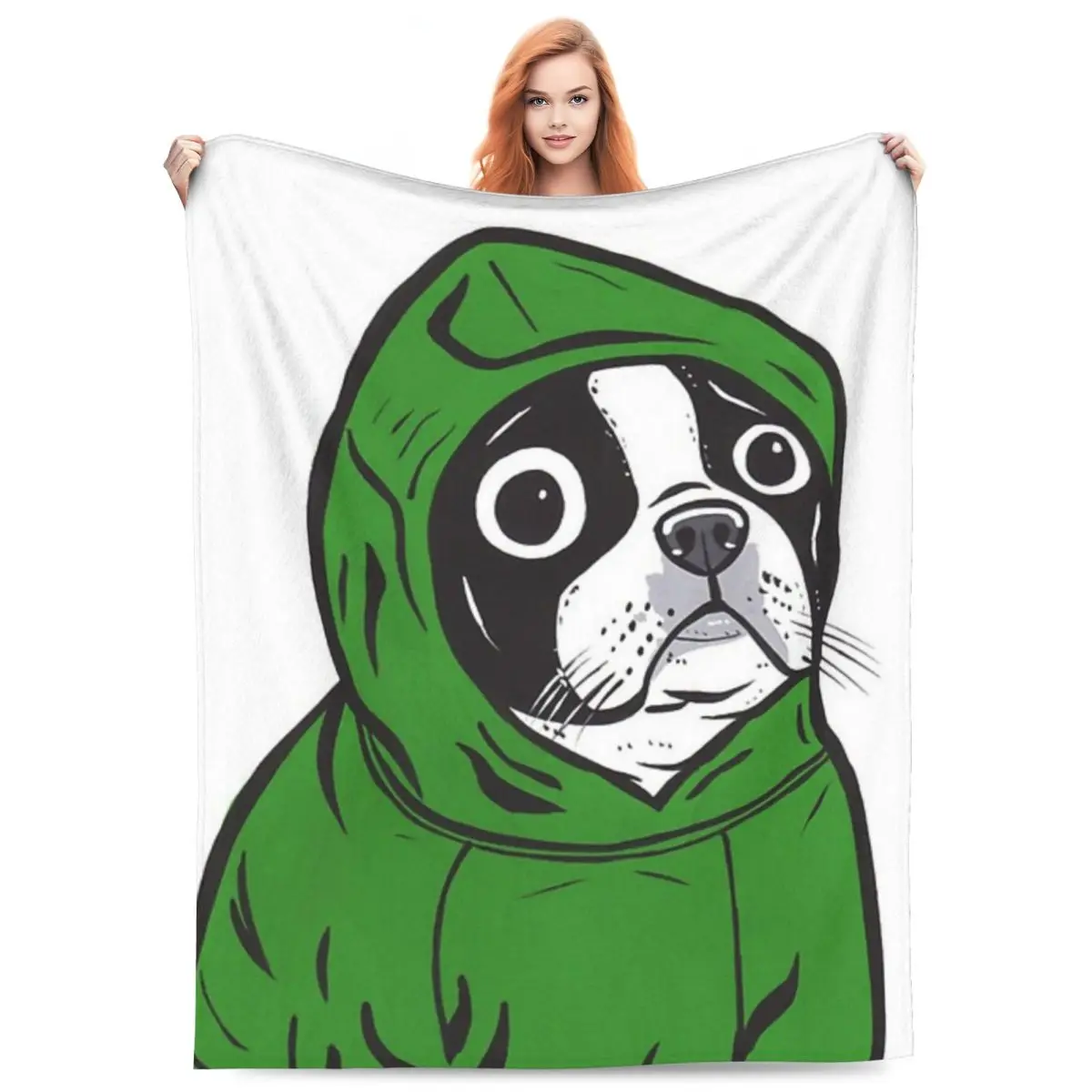 

French Bulldog Animal Blankets Fleece Sofa Lightweight Throw Blankets for Couch Bedding Office Throws Bedspread Quilt