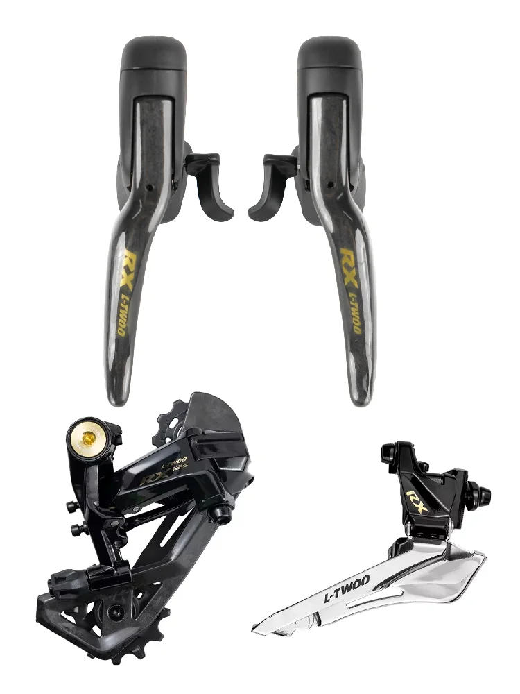 AliExpress LTWOO RX 2x12 Speed, 24s Road Groupset 4Kit, Carbon Fiber Shifter + Carbon Fiber Rear Derailleurs + Front Derailleurs