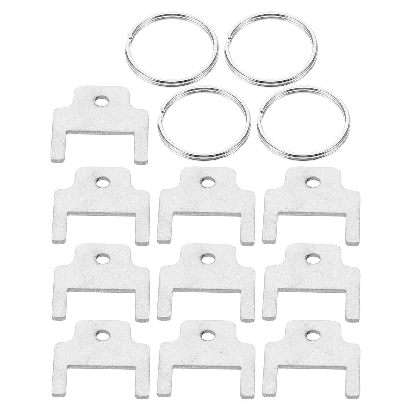 1Set Heavy Duty Metal Paper Towel Dispenser Key Universal Fit for Toilet Tissue Holder Refill Maintenance Easy Carry Keyring