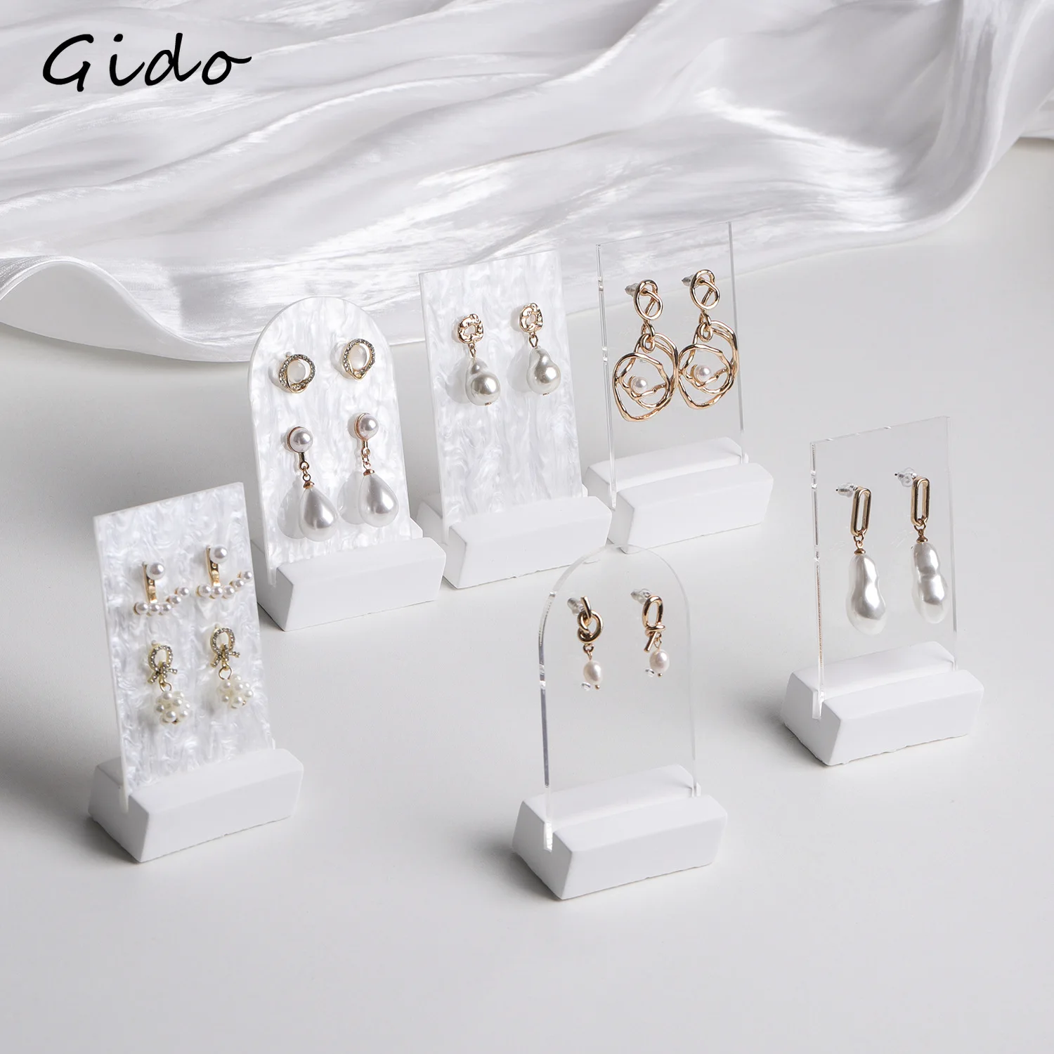 Acrylic Simple Jewelry Display Rack Earrings Stud Holder Jewelry Jewelry Stall Shop Table Display Props